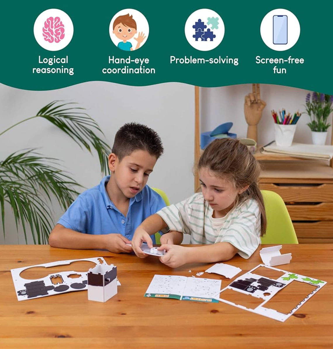 3D Puzzle Kit For Kids & Adults Jungle Pack, Educational Kids Toys, Creative
