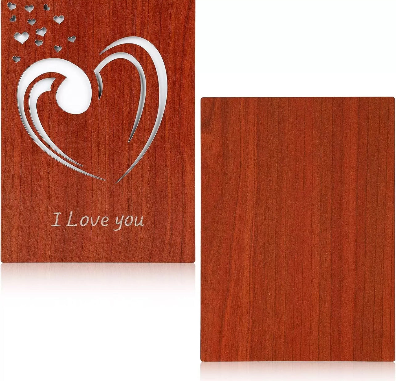 True Bamboo and Wooden Love Cards