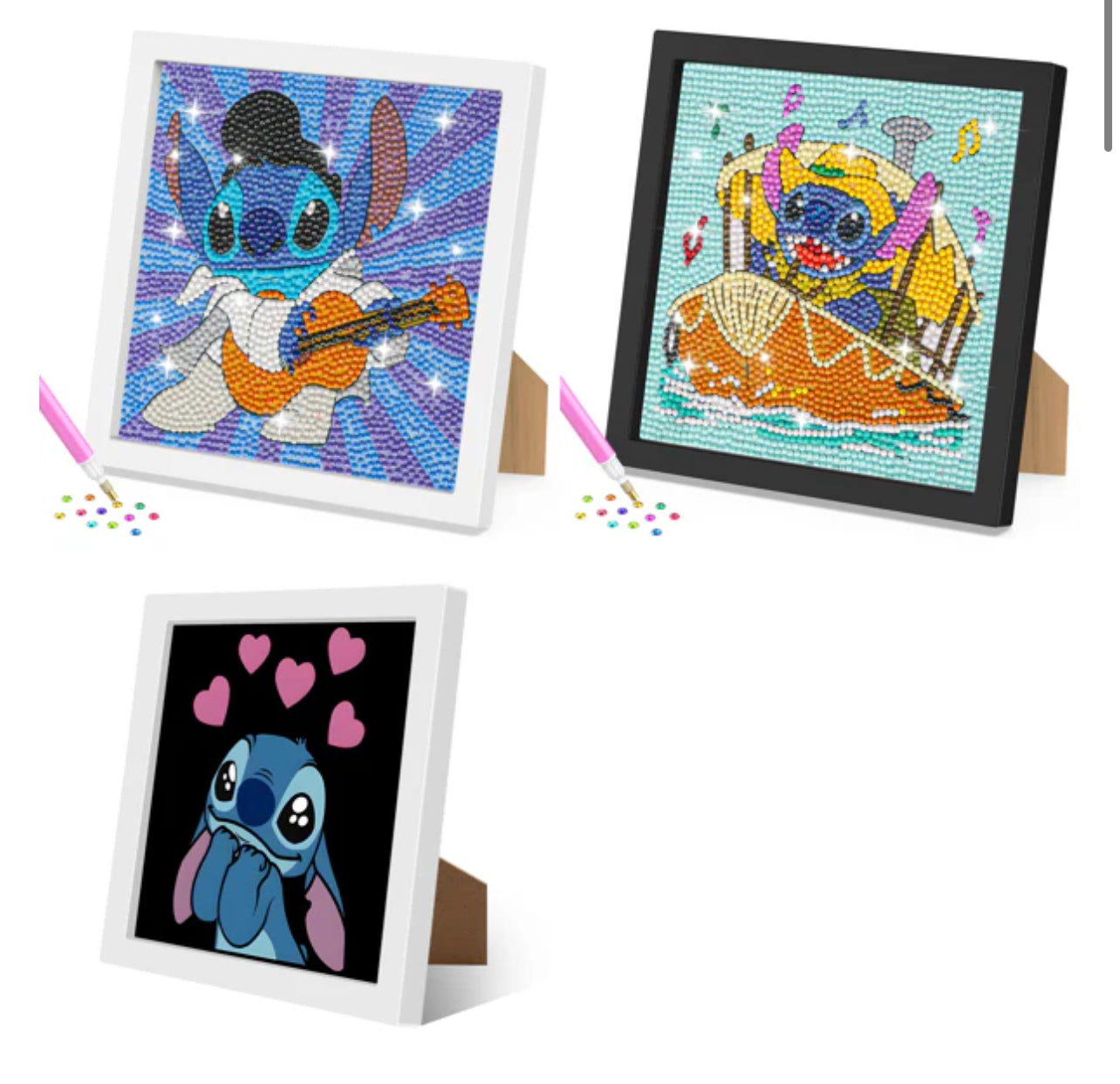 DIY Diamond Painting Stich Art, Great Activity Kit For Children & Adults