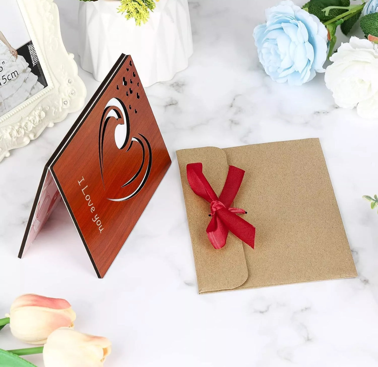 True Bamboo and Wooden Love Cards