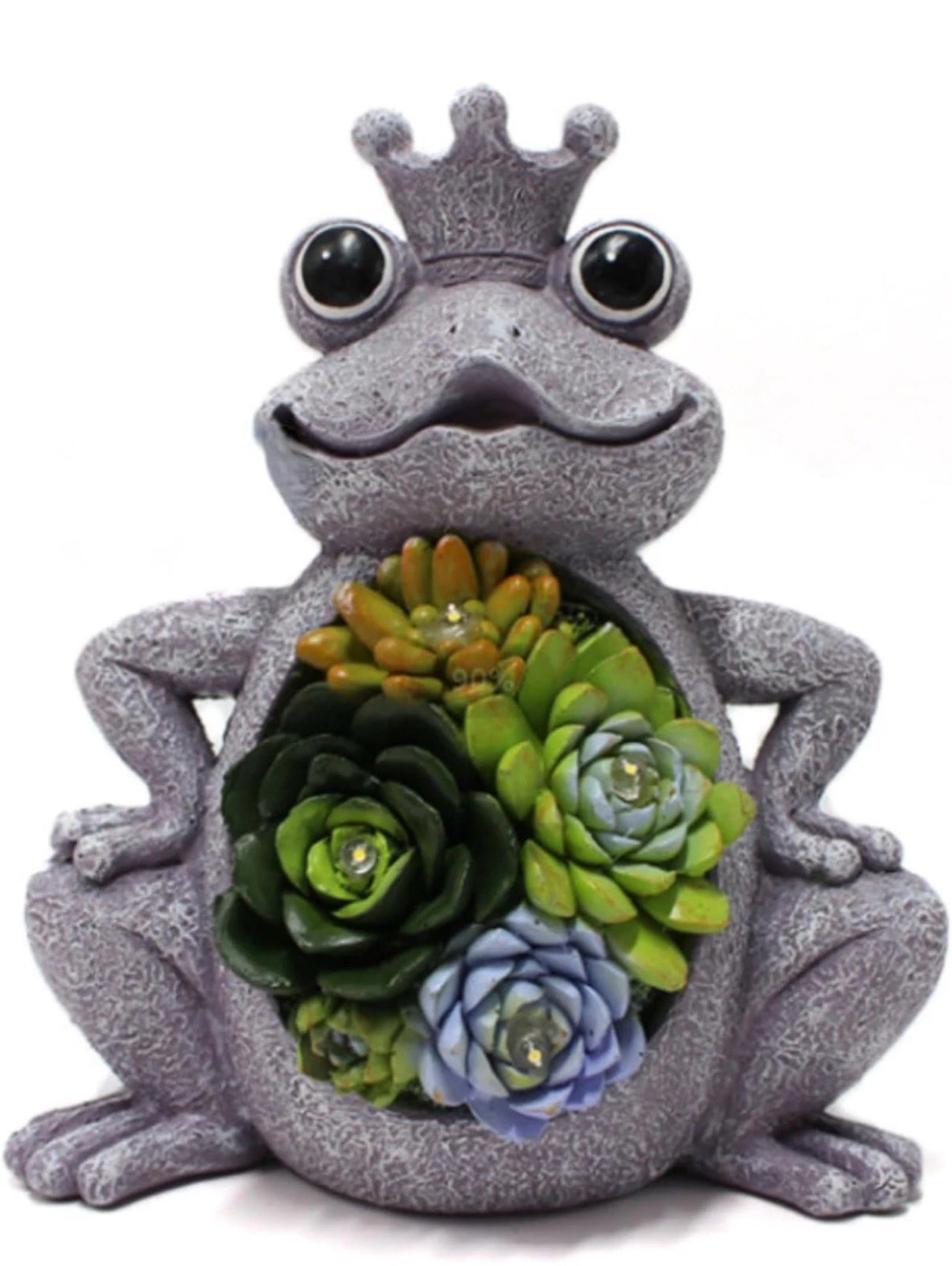 Outdoor Solar Powered Light Up Fantasy Frog Garden Ornament