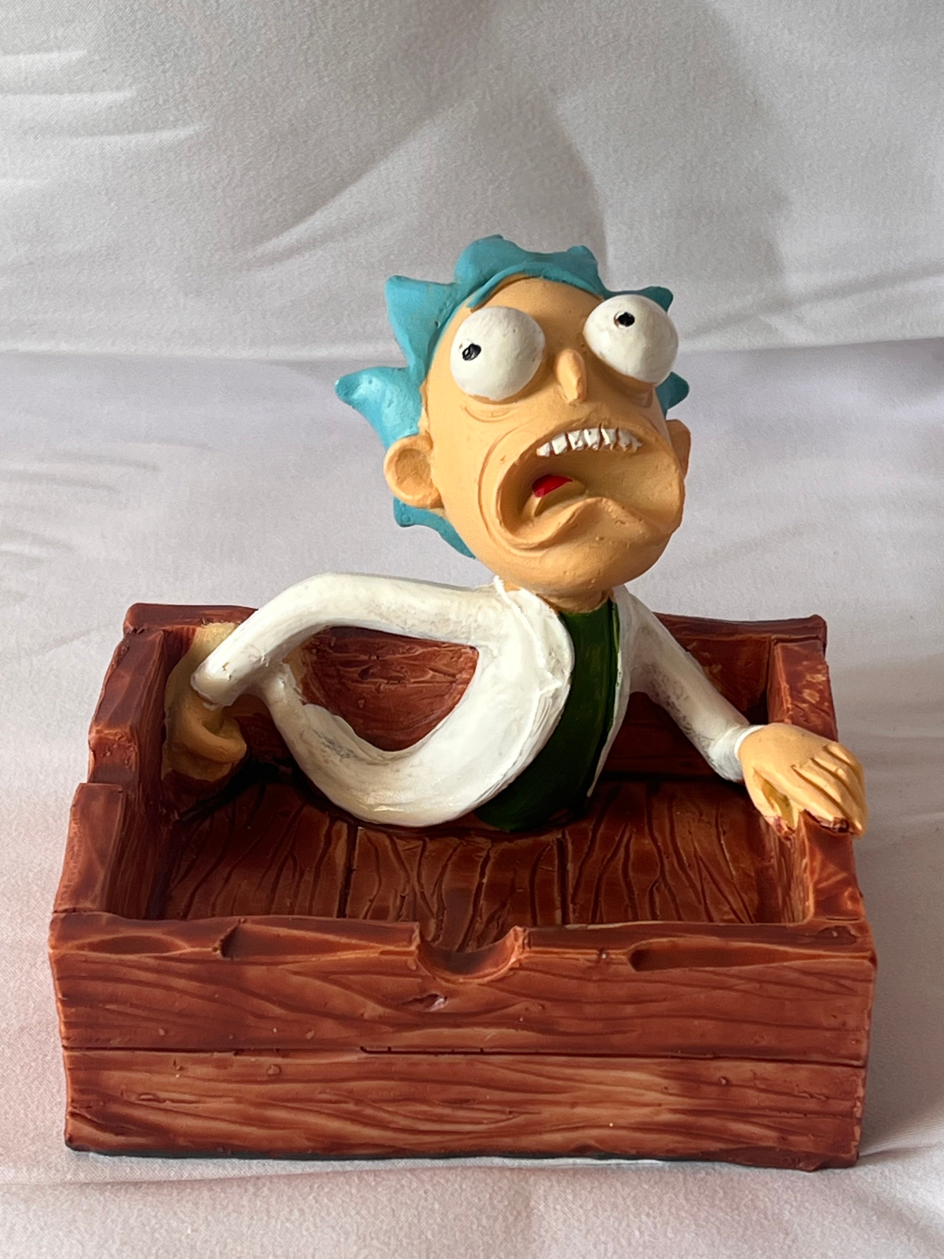 Rick & Morty Ashtray & Funny Character Design Quirky Gift For Adults